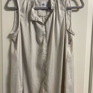 CAbi Taupe Sleeveless Blouse EUC Medium